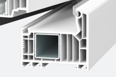 Taq-Ferestre PVC-Ferestre-Softline-82-AD-5-Profil PVC cu armătură metalică, structură multicamerală și garnitură de etanșare pentru izolare termică și fonică avansată.