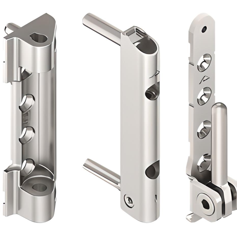 Accesorri-TAQ-Balama metalică reglabilă pentru uși și ferestre, utilizată în sistemele de feronerie pentru tâmplărie PVC, aluminiu sau lemn.